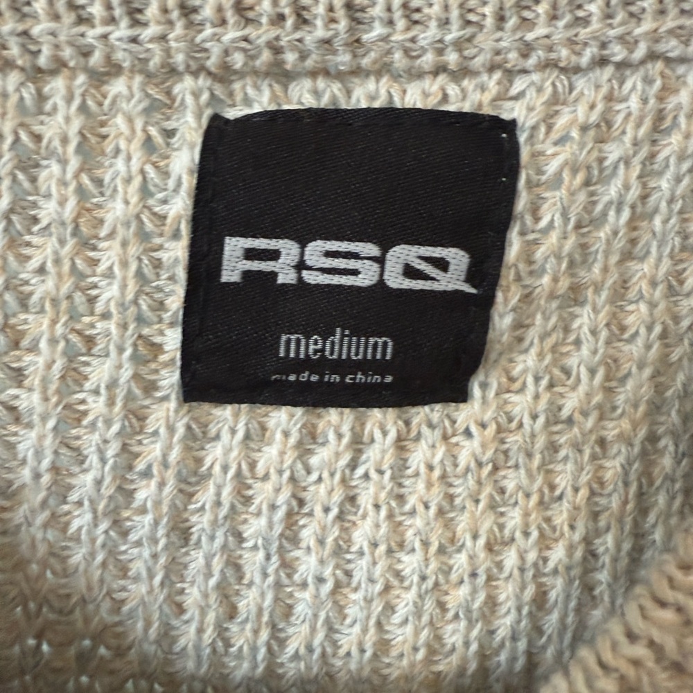 RSQ Oatmeal Heathered Knit Sweater - Picture 4 of 6